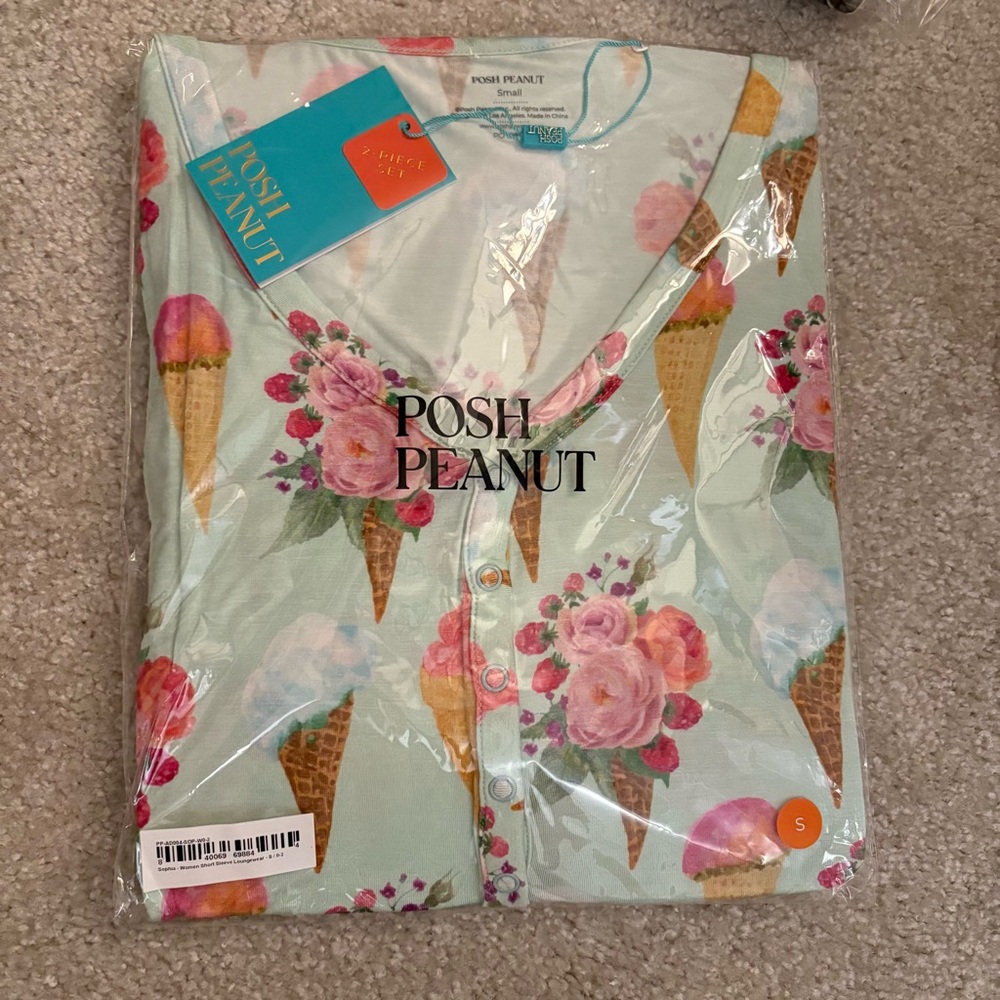 Posh Peanut NWT Sophia Women Short Sleeve Loungewear